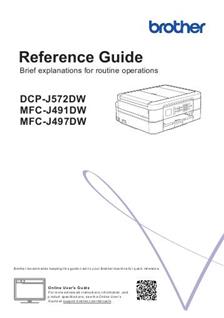 Brother DCP J572DW manual. Camera Instructions.